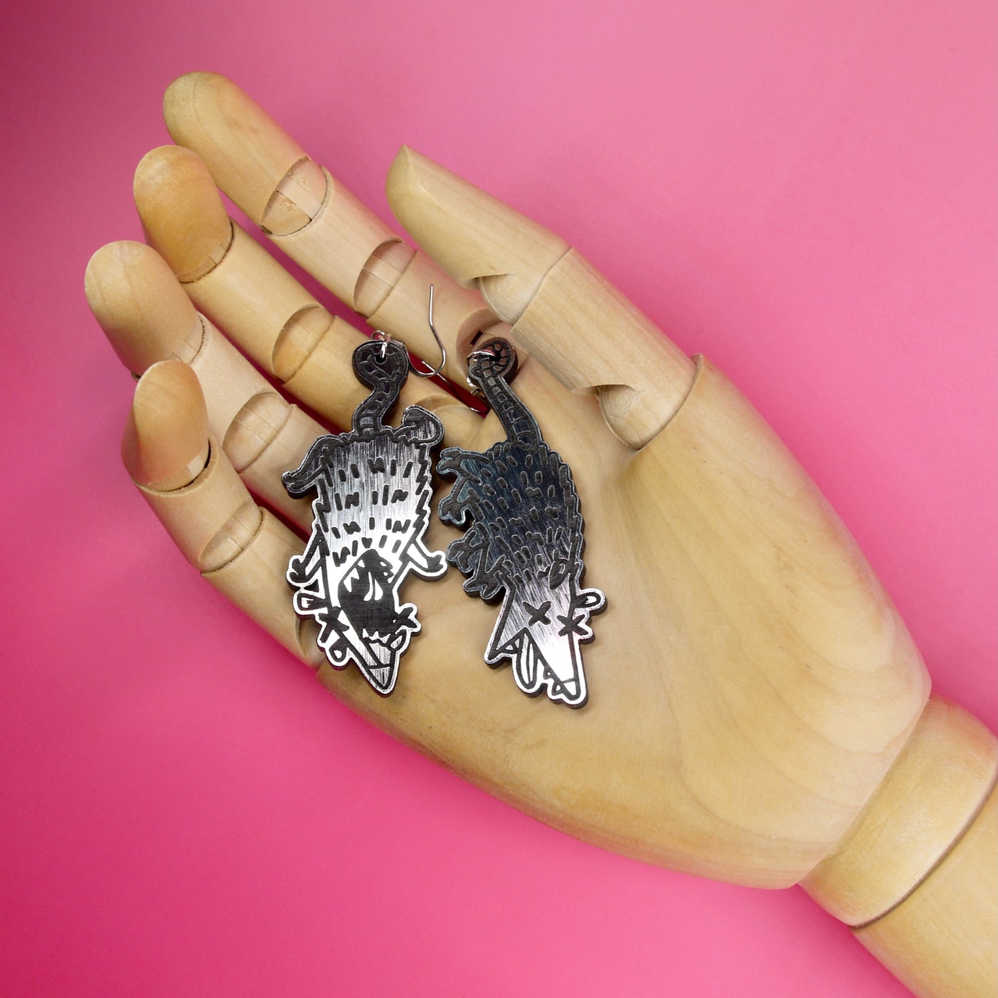 Rampaging Opossums Earrings