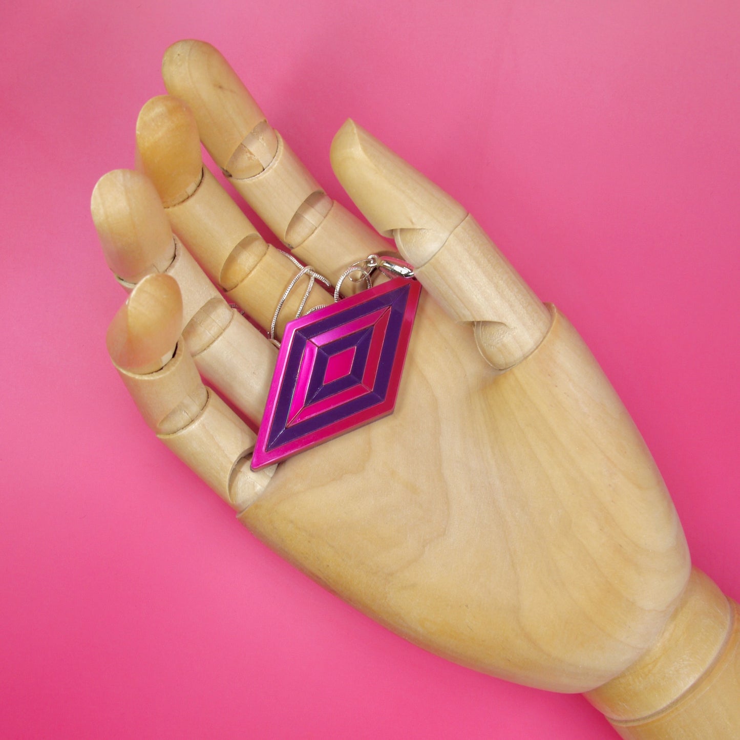 Concentric Diamond Necklace