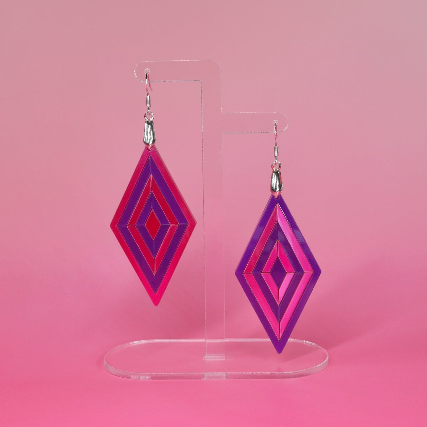 Concentric Diamonds Earrings