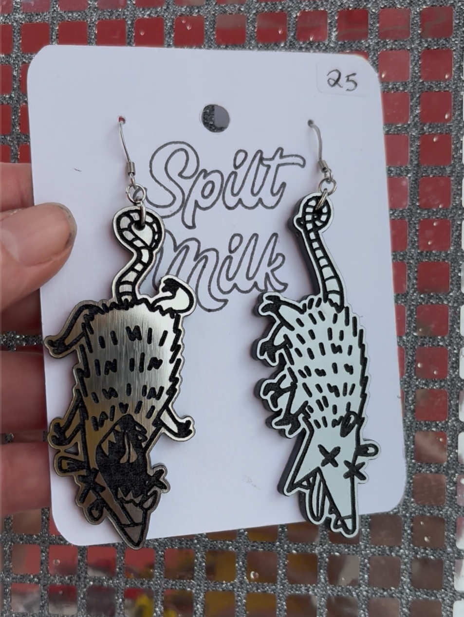 Rampaging Opossums Earrings